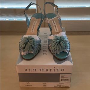 NEW Ann Marino Suede Aqua Dressy Heel